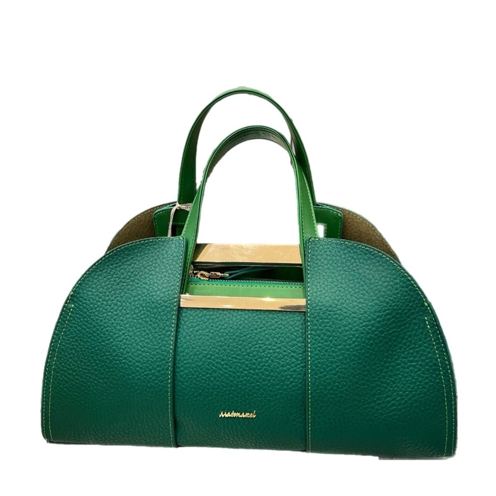 New Matmazel designed fancy green hand bag